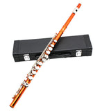 16 Holes Flute C Key White Copper Tube Body Leather Box, Suitable for Beginners Grading Performance