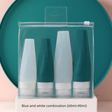Travel Shampoo & Shower Gel Split Bottle Refillable Empty Bottle Set
