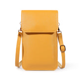 Mini Shoulder Crossbody Bags for Women, Casual Solid Color Mobile Phone Bag Long Wallet