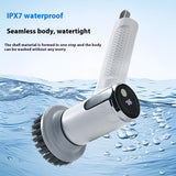 Multifunctional Smart Display Electric Cleaning Brush, Wireless Kitchen Sink Waterproof Electric Pot Brush Cleaning Tool