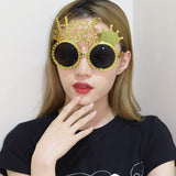Creative Happy New Year Party Glasses Supplies Photo Props Holiday Dance Dress-up Funny Glasses