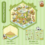 Decompression Cartoon Landscape Stickers — Creative Miniature Scene Collage DIY Set
