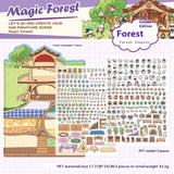 World 3D Miniature Landscape Sticker