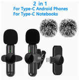 K3 Wireless Collar Clip Live Mini Interview Sound Recording Microphone
