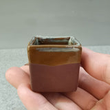 Desktop Decor Accessories, Succulent Flower Empty Square Pot
