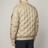 Men’s Lightweight Gray Down Jacket – Winter Baseball Collar, Warm Duck Down Coat