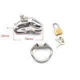 Stainless Steel Electric Shock Chastity Lock, Catheter Device