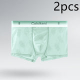 Summer Ice Silk, Ultra-thin Breathable, Mesh Boxers