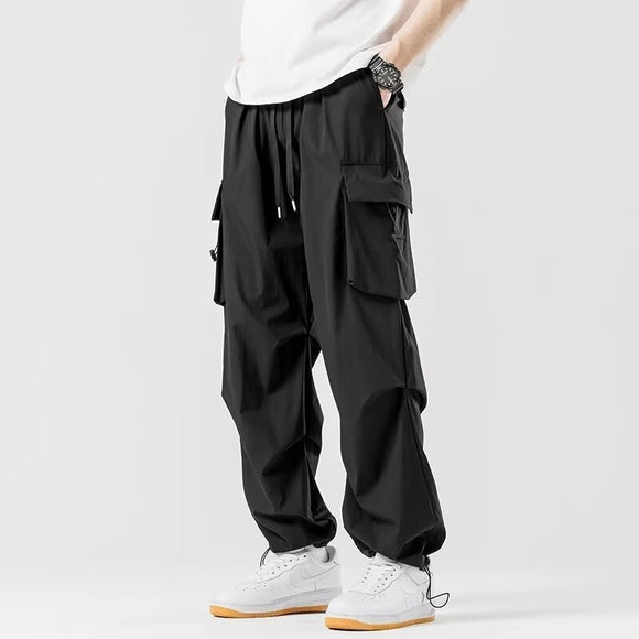 Loose Straight Cargo Wide-leg Pants for Men