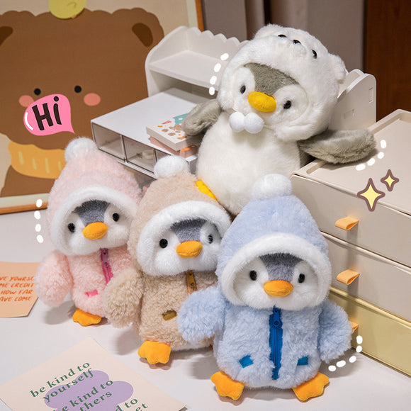 Cross-dressing Penguin Plush Toys, Comfort Ragdoll