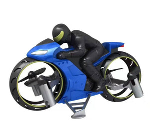 Remote Control Four Axis Motorcycle Aircraft Land and Air Amphibious Mini RC Toy