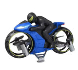 Remote Control Four Axis Motorcycle Aircraft Land and Air Amphibious Mini RC Toy