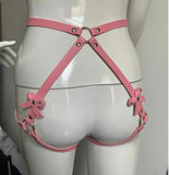 Bow-tie Leather Belt Panties with Nightclubs Temptation