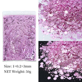 Korean Big Sequins, Nail Shimmering Crystals