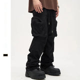 Men’s High Street Cargo Pants – Straight Fit Multi-pocket Utility Trousers
