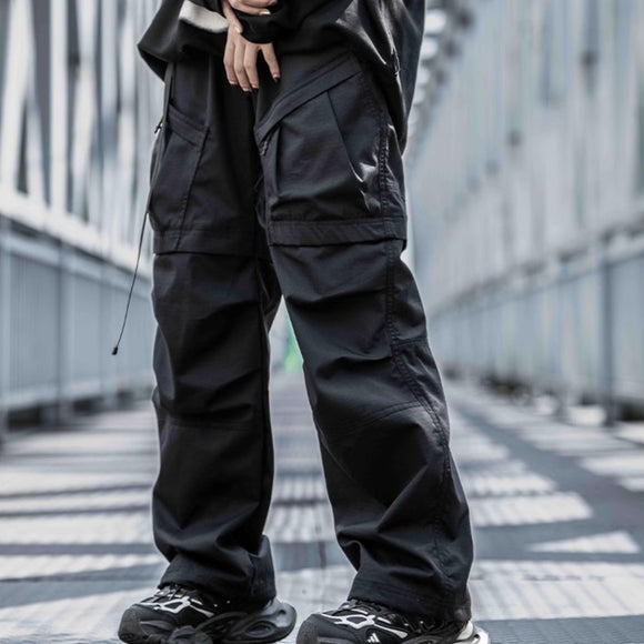Straight Cargo, Men's Multi-pocket Paratrooper Pants