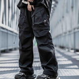 Straight Cargo, Men's Multi-pocket Paratrooper Pants