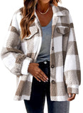 Women’s Fashion, Button-up Plush Jacket or Coat