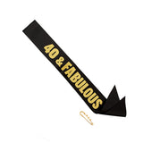 Reusable Birthday Party Front Cloth Straps, Decoration Banner (Pack of 6)
