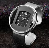 Women's New Luxury Brand Bracelet Watch, Gold Silver Dial Lady Dress Quartz Clock