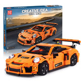 Technology Machinery, GT3 Racing Car, Sports Car Model, Children Assembling Building Blocks Toy