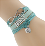 Vintage Jewelry, Medical Profession Support Bracelet, Hand-knitted Band