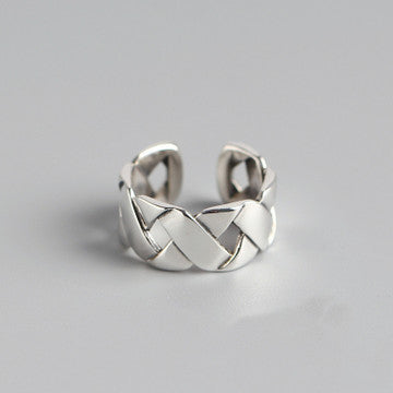 Woven Glossy Wide Face, XX Ring