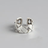 Woven Glossy Wide Face, XX Ring