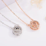 100 Languages 'I Love You' Memory Projection Necklace for Women