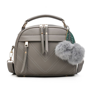 Hair ball pendant shoulder bag for her