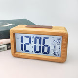 Simple Solid Wood Fashion Electronic Alarm Clock
