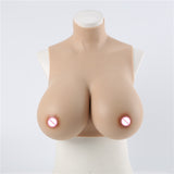 Silicone Short High Collar Filled CD Cross-dressing Breast Prosthesis or Fake Breast Implants