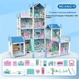 Girls' Playing House, DIY Assembled Princess House, Villa Toys