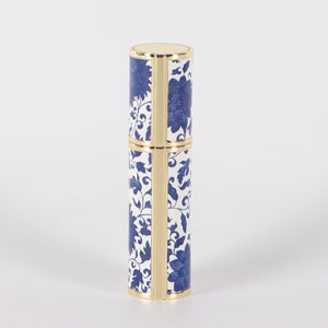 Blue and White Porcelain Vintage Perfume Sub-bottles, PU Leather Glass Bottle
