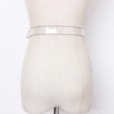 Women’s Transparent PVC – Pearl Buckle Fashion Waist Belt