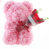 Rose Bear, Preserved Fake Flower, Valentine's Day, Birthday Present