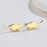 Cute Elf Animal Stud Earrings for Women – Trendy INS Style