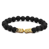 Men and Women's, Volcanic Natural Stone, Magnetic Bracelet