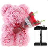 Rose Bear, Preserved Fake Flower, Valentine's Day, Birthday Present