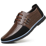 Men's Shoes, Korean Casual Style, First-layer Leather, Round Toe Lace-up Business Boots