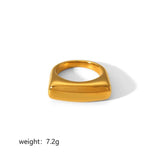 Women's 18K Faux Gold, Stainless Steel Ring
