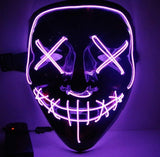 Black V Halloveen Horror Glowing Mask