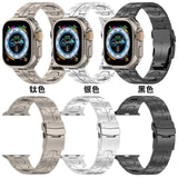 Solid Color Titanium Alloy High-end Metal Wrist Strap (Watch not Included)