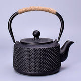 Cast Iron Peony Boiling Teapot, Pig Iron Teapot, Uncoated Tea Set
