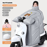 Rain-proof, Fleece-lined Thickened Waterproof Winter Windshield