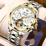 Luxury Men's Hollow Automatic Mechanical Waterproof Tide Watch