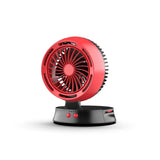 Portable Solar Fan with LED Lighting – Quiet Desk and Camping Use