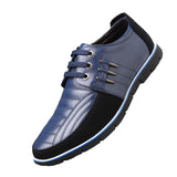 Men's Shoes, Korean Casual Style, First-layer Leather, Round Toe Lace-up Business Boots