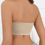 Strapless and Seamless Ice Silk Push-up Women's Bra