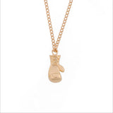 Electroplating Polished, Boxing Gloves, Necklace Jewelry